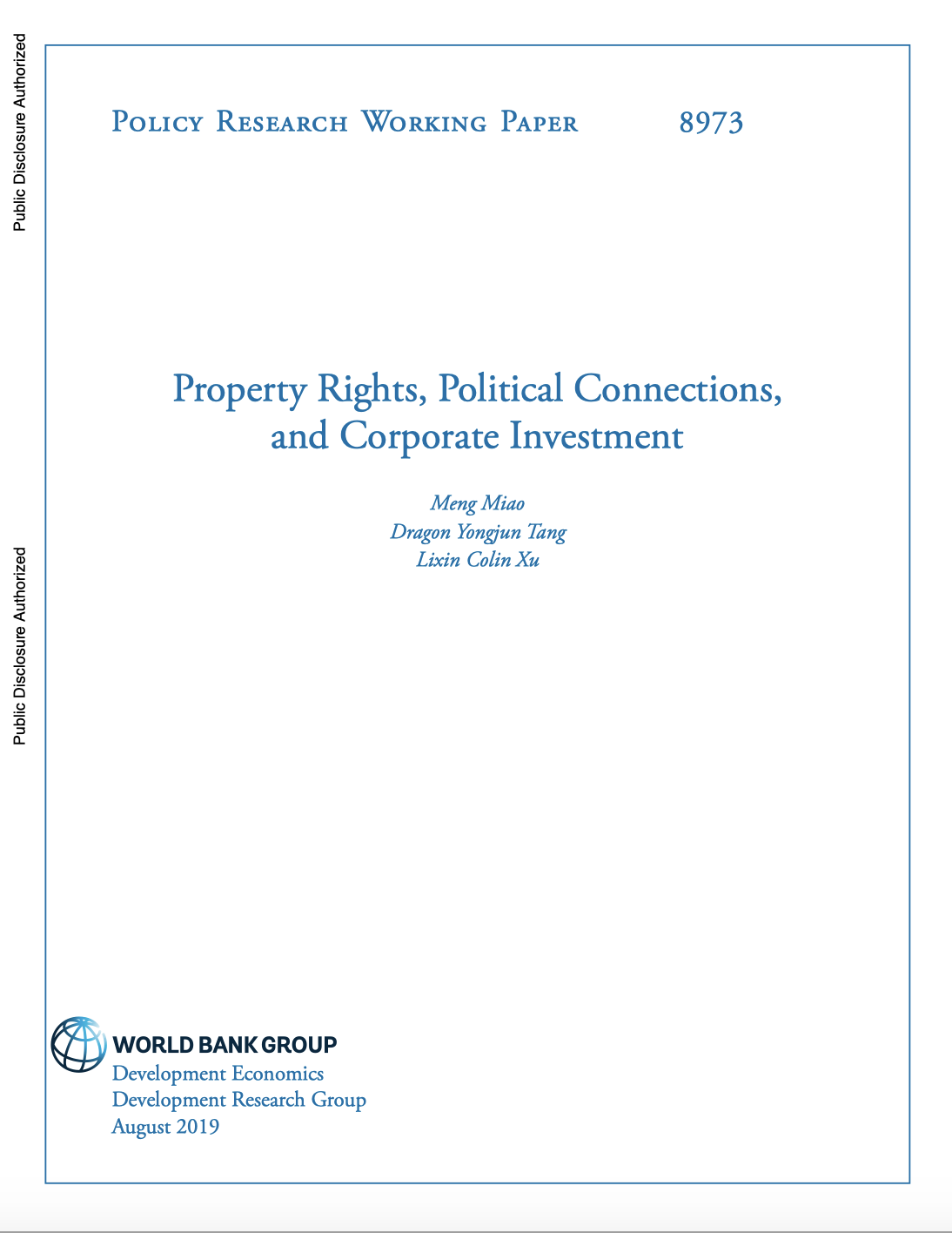 Property Rights, Political Connections, And Corporate Investment